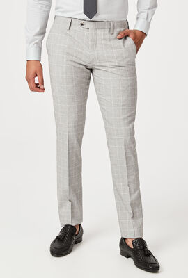 Eastcote Suit Pant, Grey Windowpane, hi-res